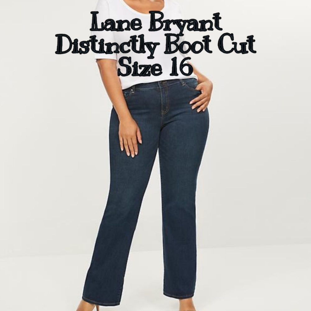 NWT NIP Lane Bryant Distinctly Bootcut Jeans 16P